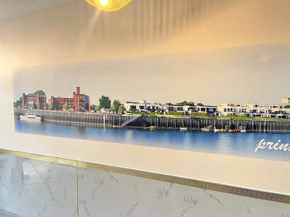 Panorama-Wanddruck als Beispiel für eine individuelle Raumgestaltung