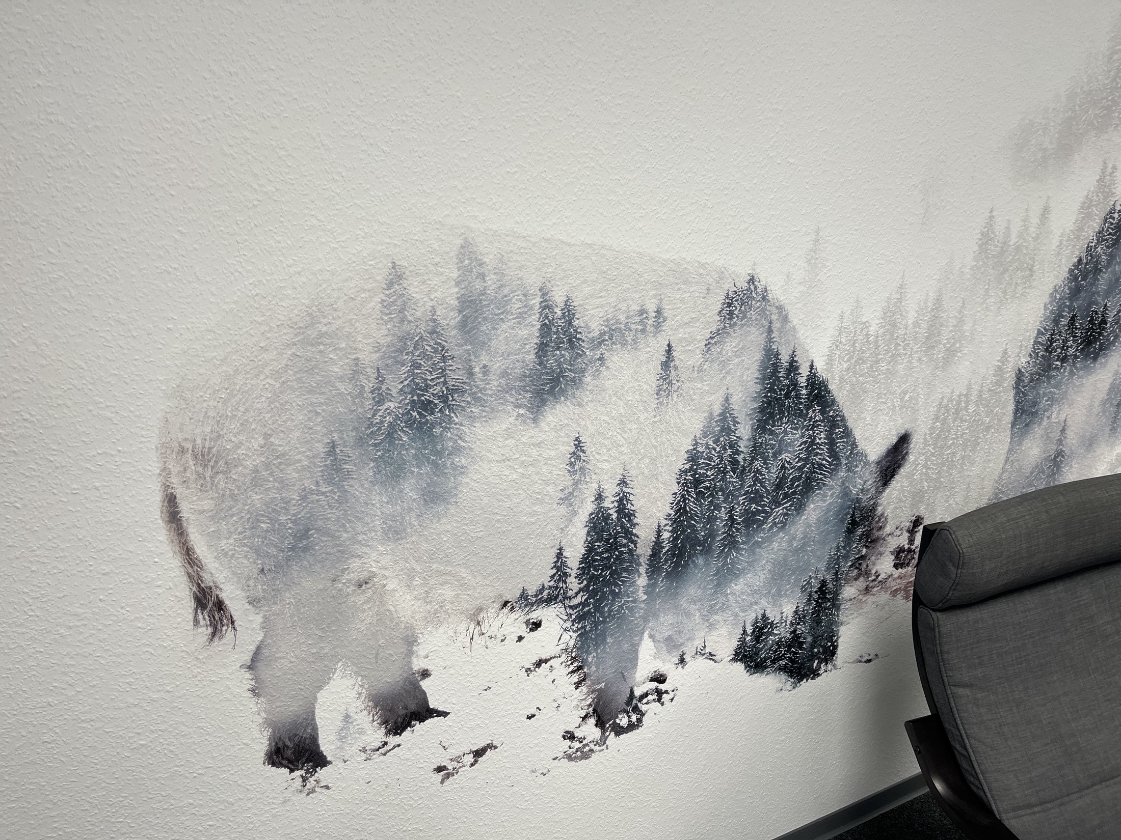 Winterlandschaft als Wandmotiv
